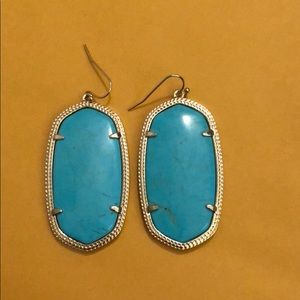 Kendra Scott turquoise and gold earrings
